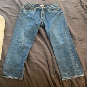 AGOLDE Riley High Rise Straight Crop